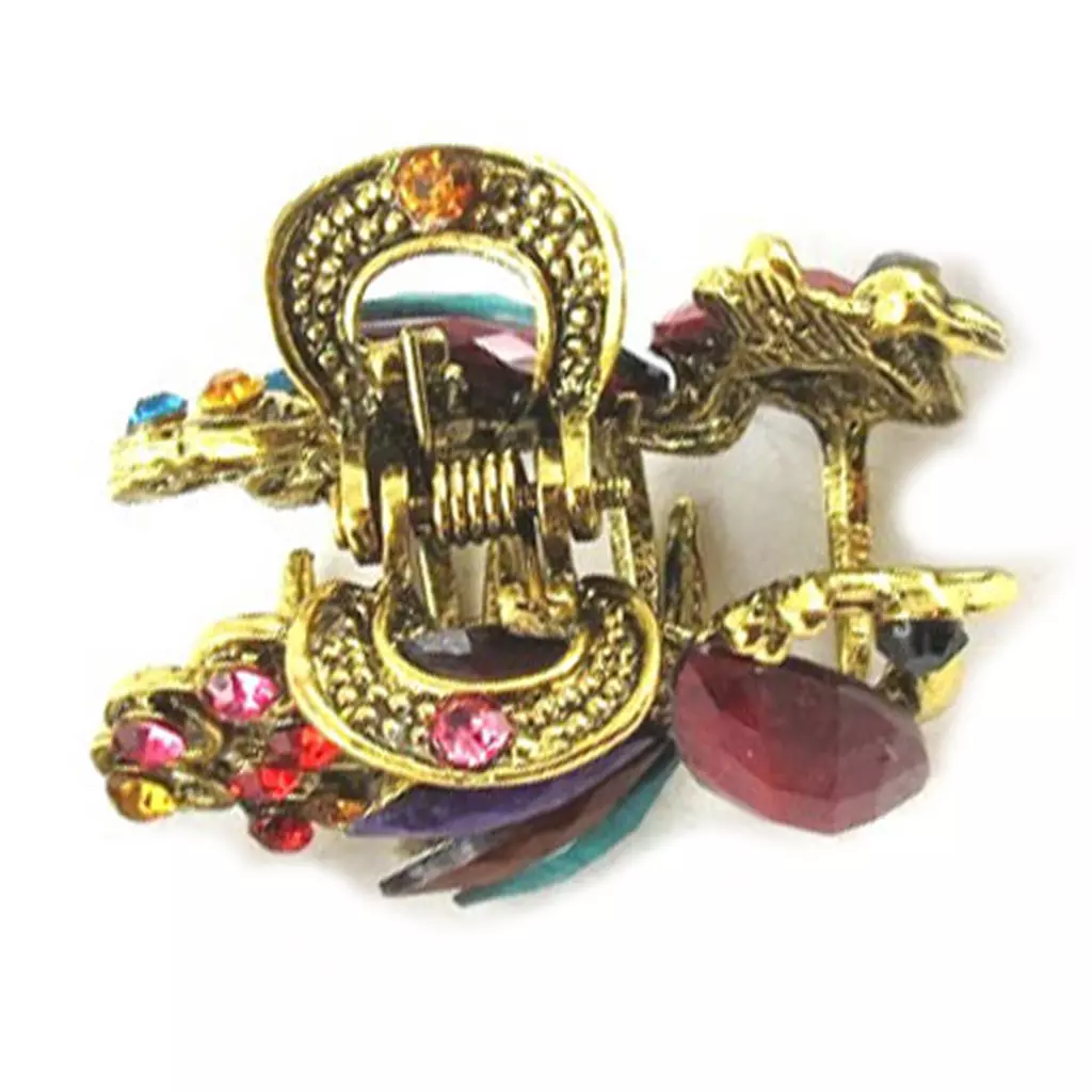 Les Trésors De Lily Pince Créateur 'Bohemian Rhapsody' Multicolore Doré (paon) 45x30 Mm [R5370]