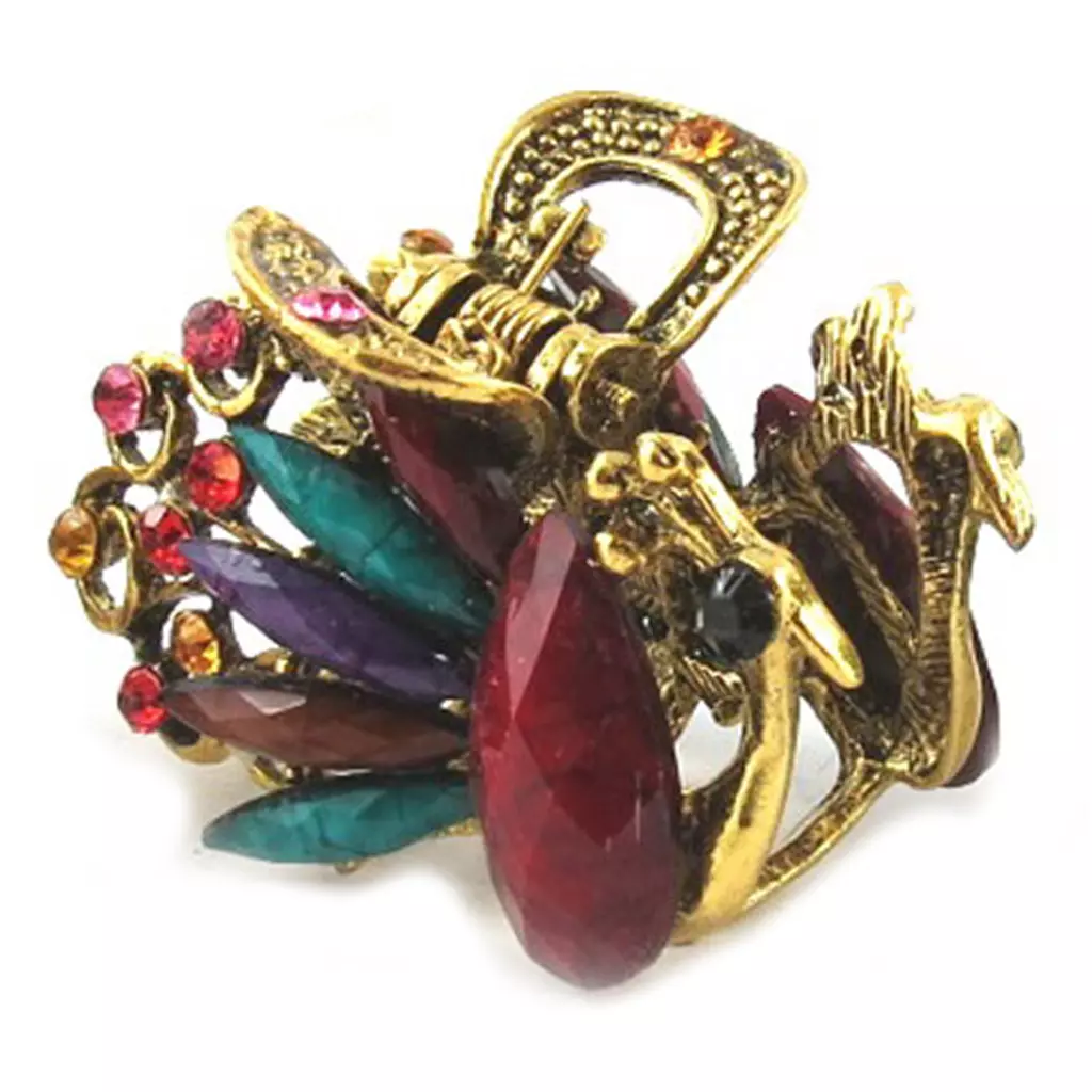 Les Trésors De Lily Pince Créateur 'Bohemian Rhapsody' Multicolore Doré (paon) 45x30 Mm [R5370]