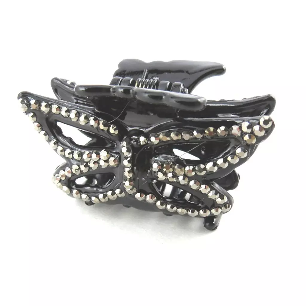 Les Trésors De Lily Pince 'Papillon' Gris 45x22 Mm [N1088]
