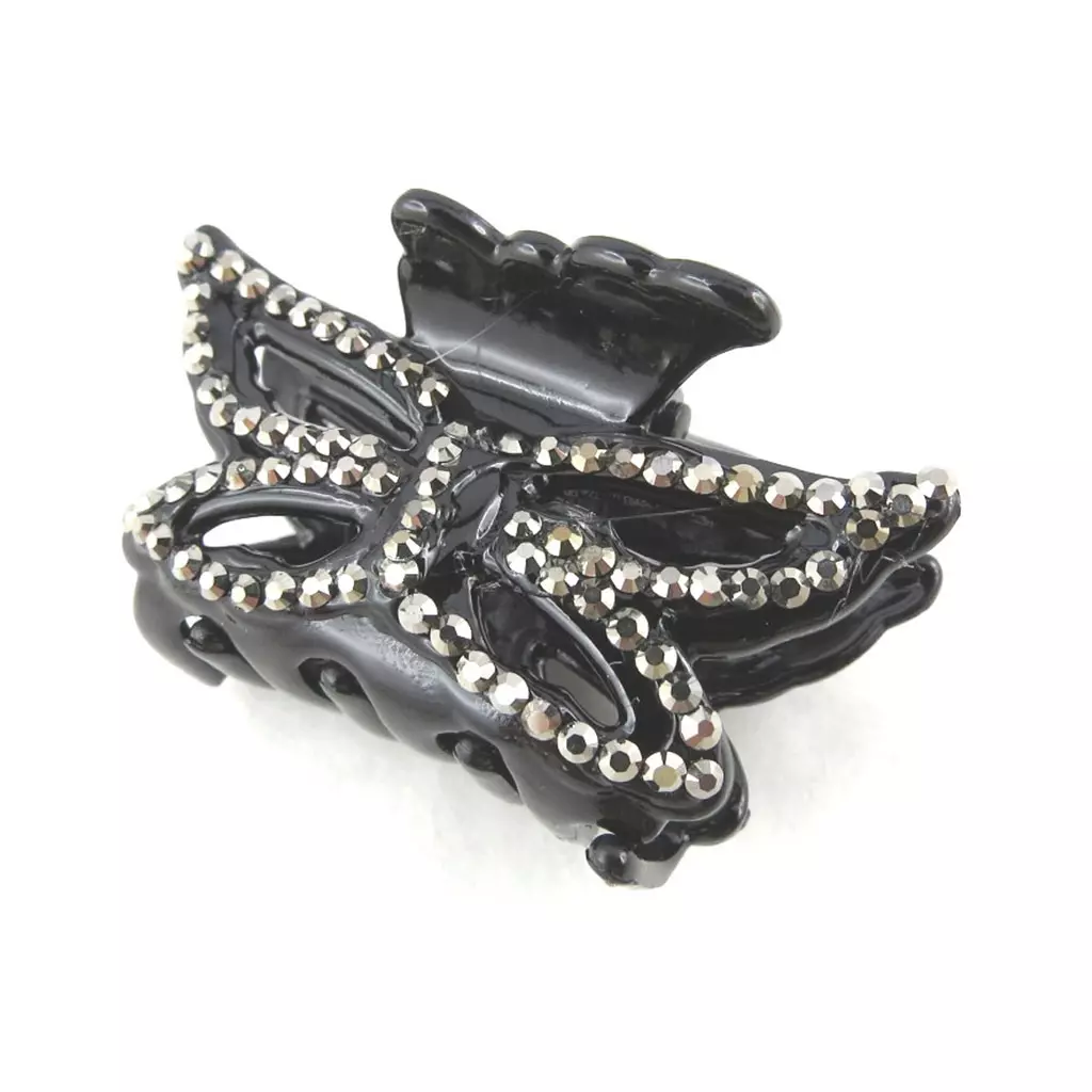 Les Trésors De Lily Pince 'Papillon' Gris 45x22 Mm [N1088]