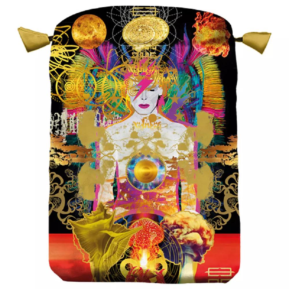 Les Trésors De Lily Pochette Tarot Satin 'Starman' Multicolore 22x16 Cm [A1511]