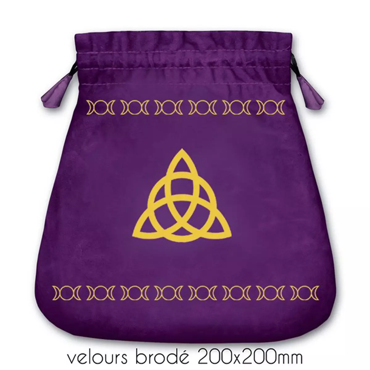 les trésors de lily Pochette tarot velours 'Goddess' violet 20x20 cm [A1476]
