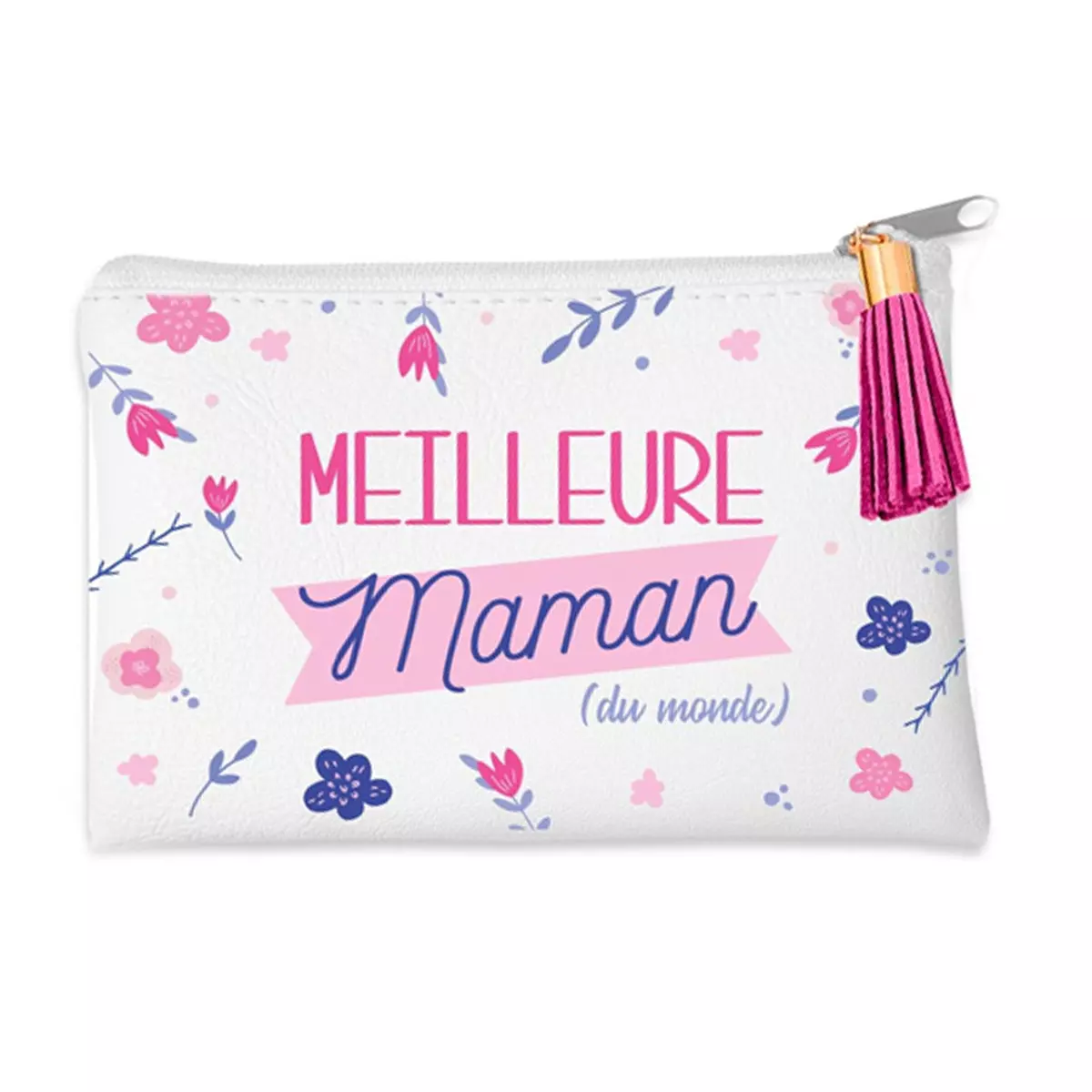 Les Trésors De Lily Porte Monnaie 'Meilleure Maman Du Monde' Rose 13x8 Cm [A0848]