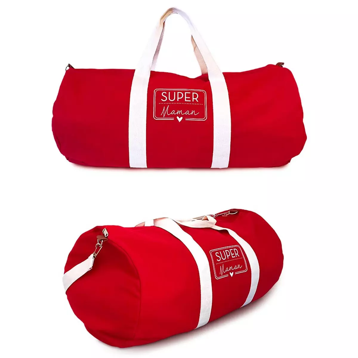 Les Trésors De Lily Sac De Sport 'Super Maman' Rouge 56x36x22 Cm [R6843]