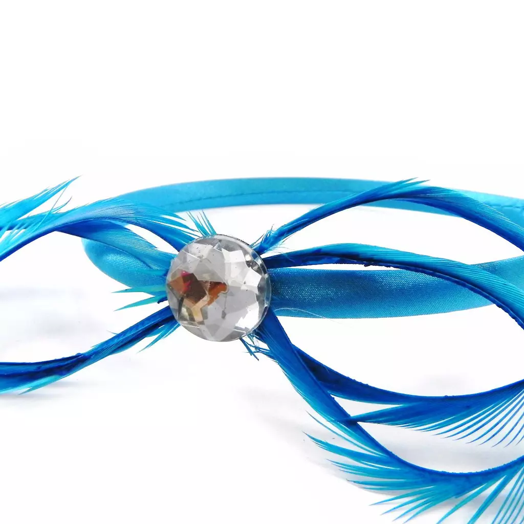 Les Trésors De Lily Serre Tête 'Cheyennes' Bleu 15x5 Cm [I4122]