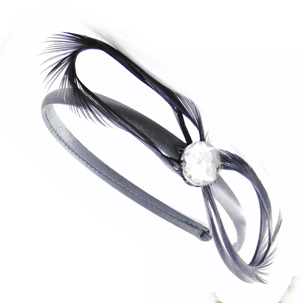 Les Trésors De Lily Serre Tête 'Cheyennes' Gris 15x5 Cm [I4124]