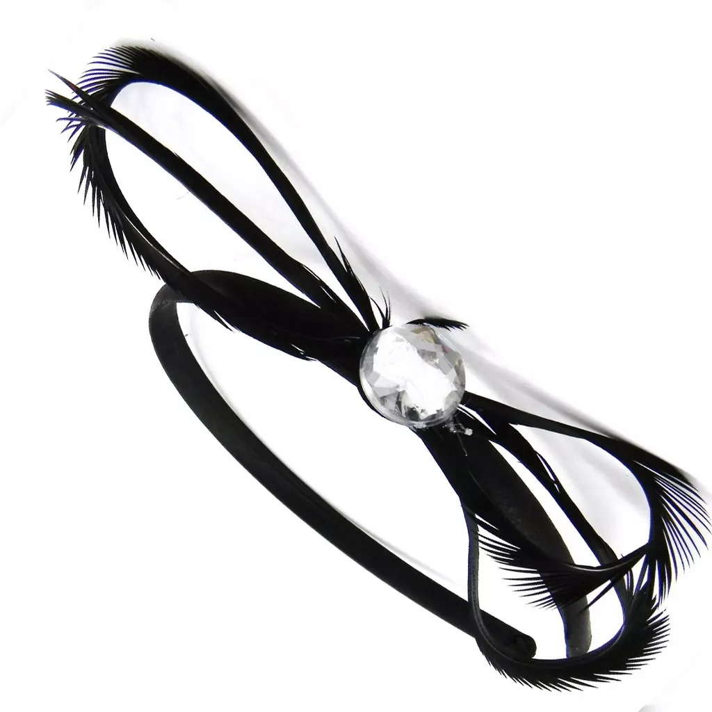 Les Trésors De Lily Serre Tête 'Cheyennes' Noir 15x5 Cm [I4125]