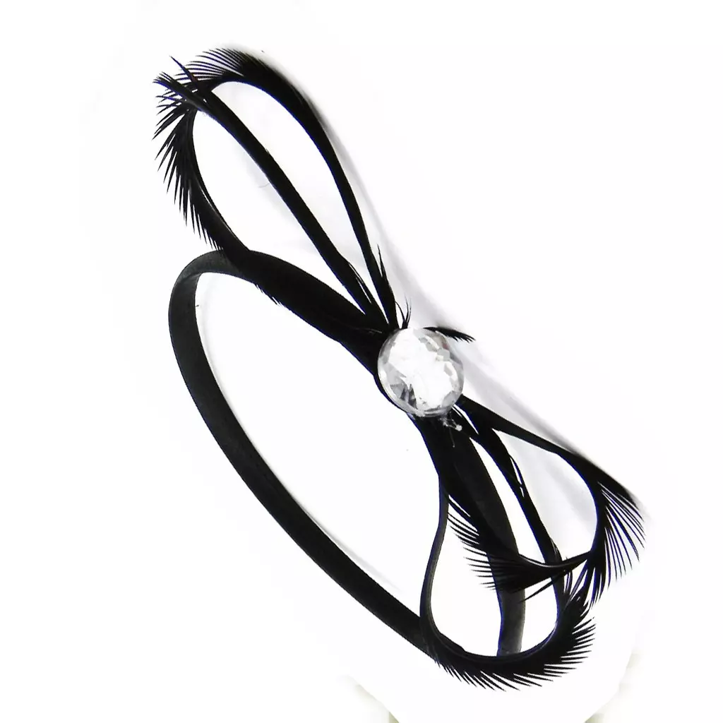 Les Trésors De Lily Serre Tête 'Cheyennes' Noir 15x5 Cm [I4125]