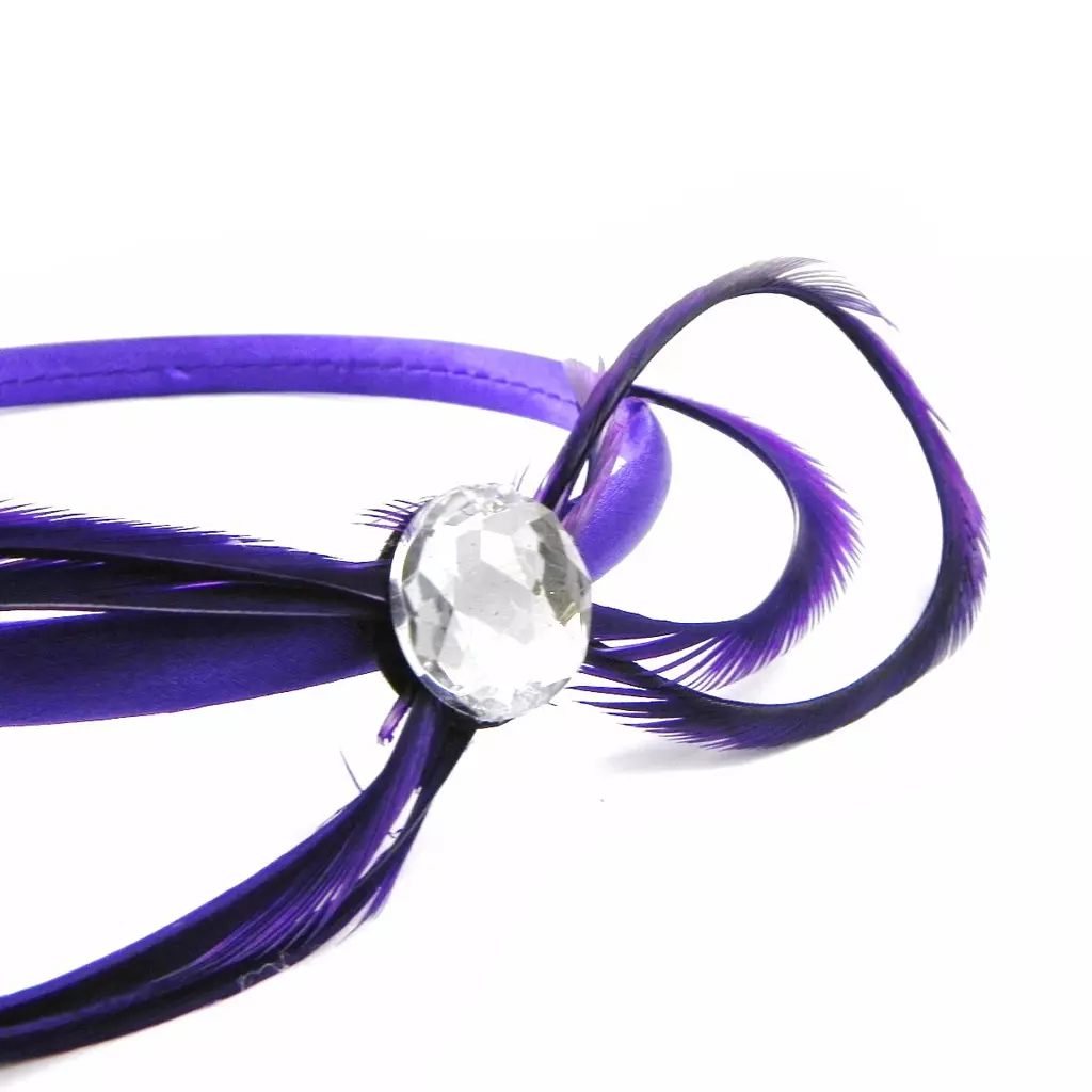 Les Trésors De Lily Serre Tête 'Cheyennes' Violet 15x5 Cm [I4121]