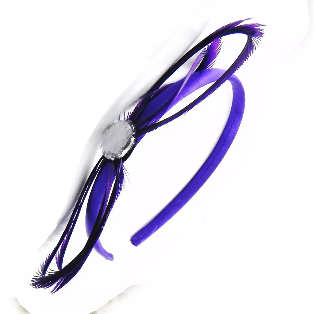 Les Trésors De Lily Serre Tête 'Cheyennes' Violet 15x5 Cm [I4121]