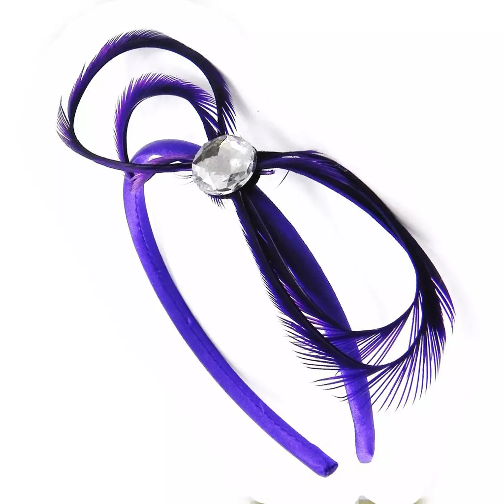 Les Trésors De Lily Serre Tête 'Cheyennes' Violet 15x5 Cm [I4121]