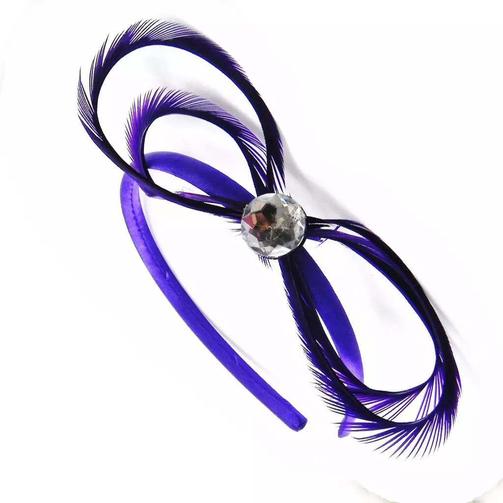 les trésors de lily Serre Tête 'Cheyennes' violet 15x5 cm [I4121]