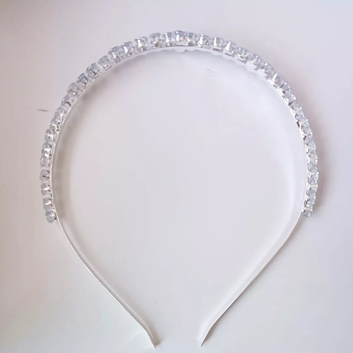 Les Trésors De Lily Serre Tête Créateur 'Arégonde' Blanc Argenté 18 Mm [R7547]
