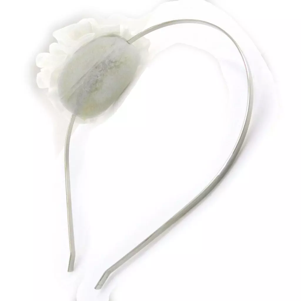 Les Trésors De Lily Serre Tête Créateur 'Pureté' Blanc 6 Cm [J0432]