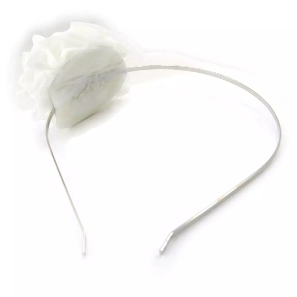 Les Trésors De Lily Serre Tête Créateur 'Pureté' Blanc 6 Cm [J0432]