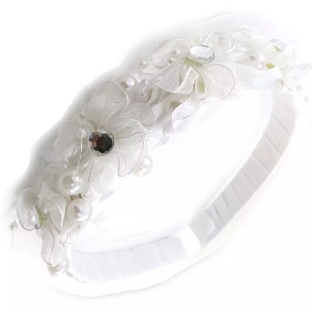 Les Trésors De Lily Serre Tête Créateur 'Scarlett' Blanc 100x25 Mm [J0439]