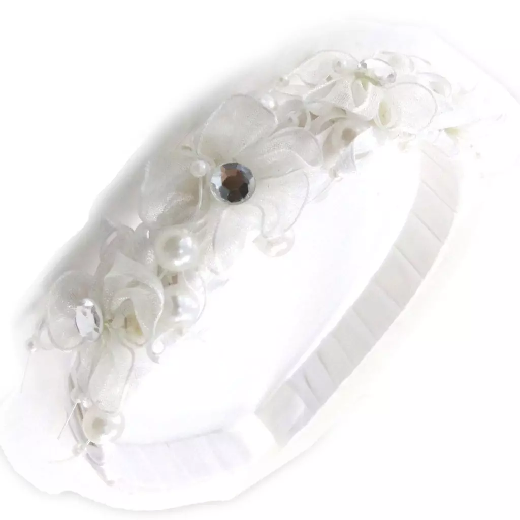 Les Trésors De Lily Serre Tête Créateur 'Scarlett' Blanc 100x25 Mm [J0439]