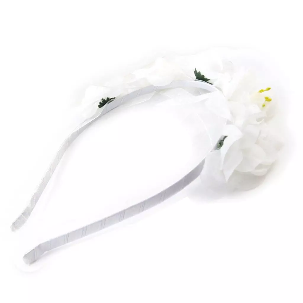 Les Trésors De Lily Serre Tête Créateur 'Scarlett' Blanc 5 Cm [J2013]