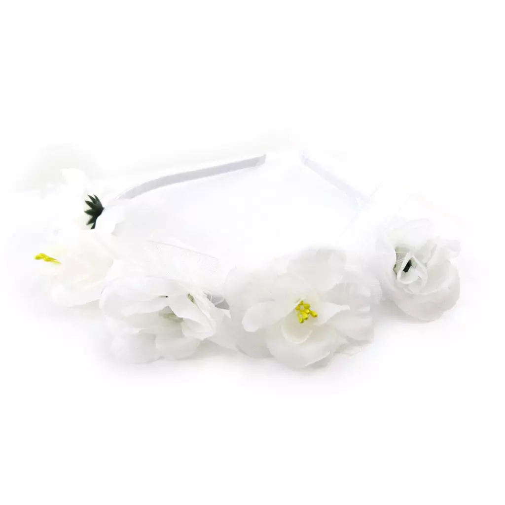 Les Trésors De Lily Serre Tête Créateur 'Scarlett' Blanc 5 Cm [J2013]