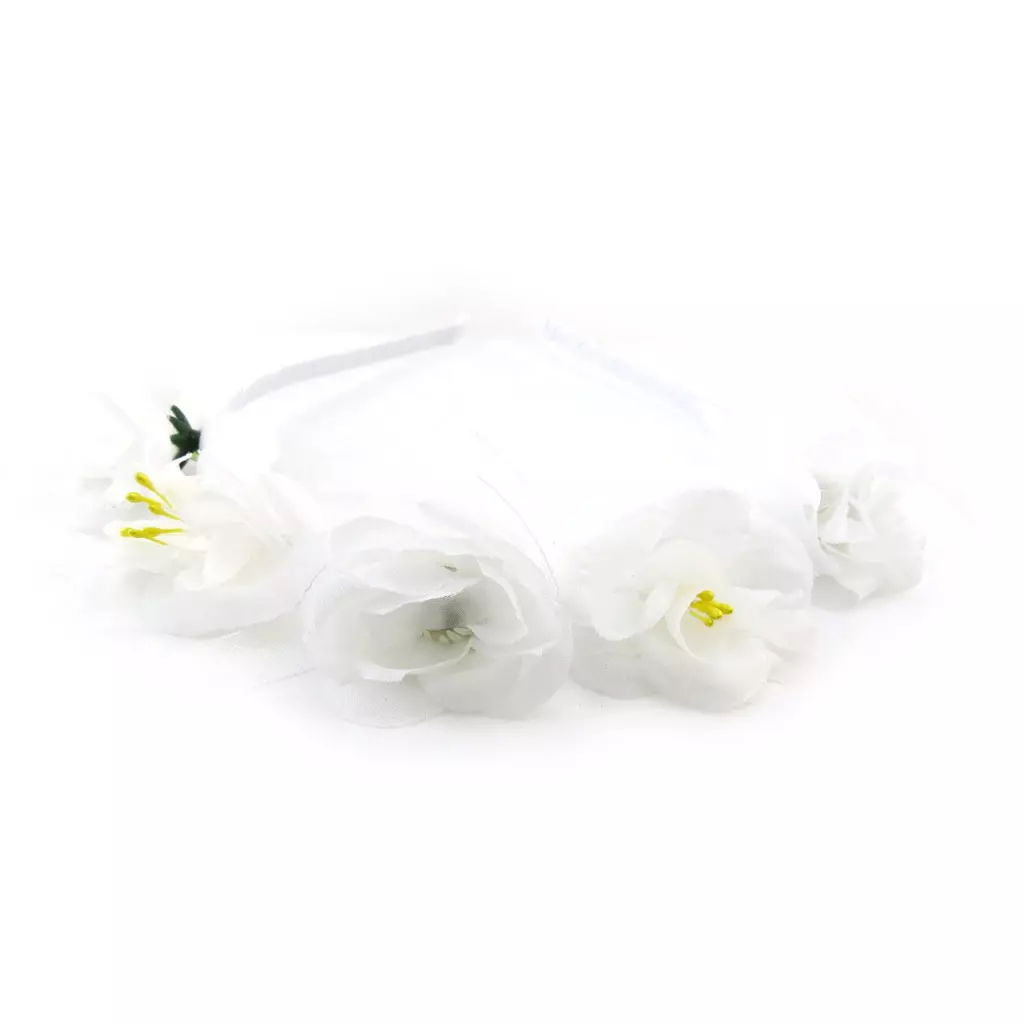 les trésors de lily Serre Tête créateur 'Scarlett' blanc 5 cm [J2013]