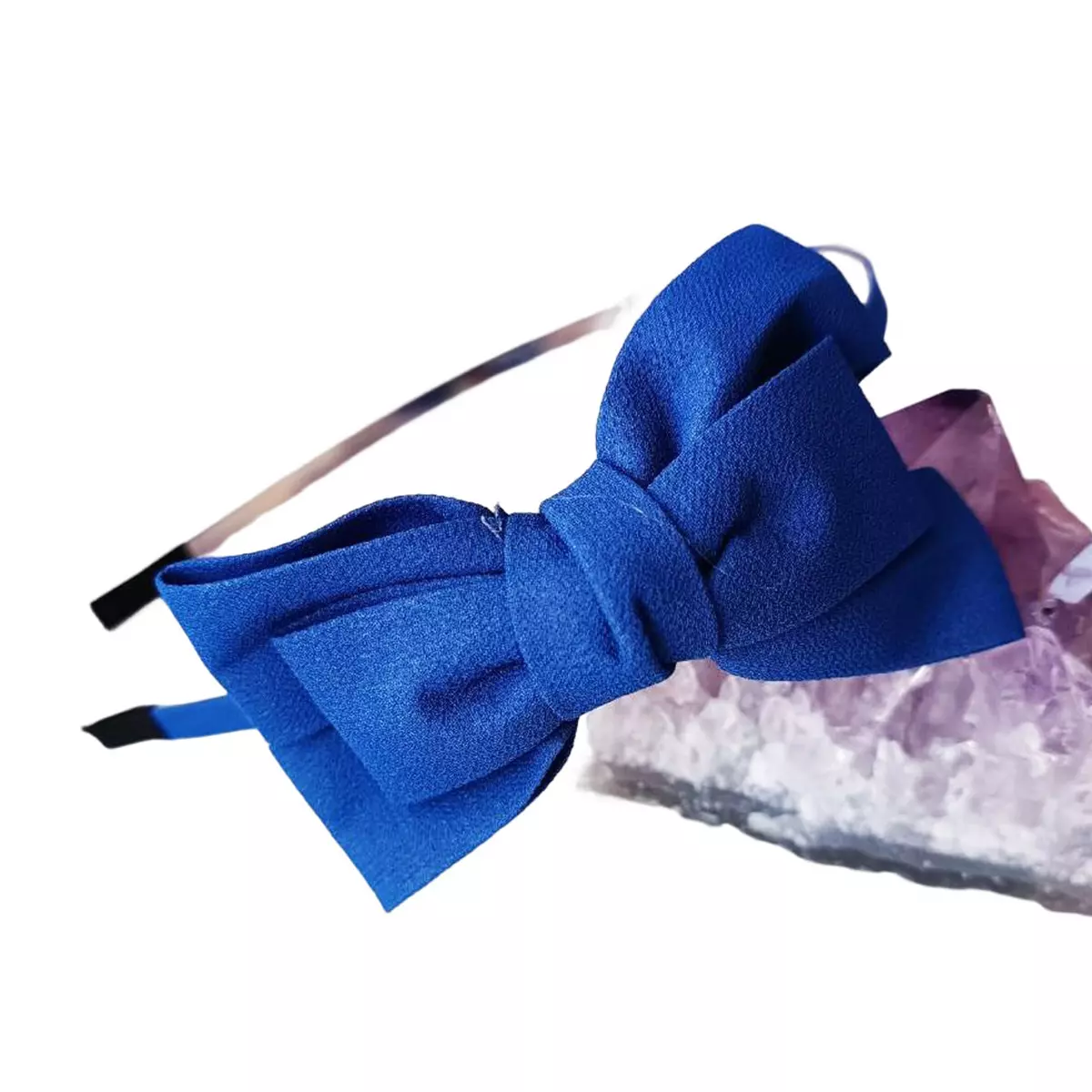 les trésors de lily Serre Tête créateur 'Scarlett' bleu 10x5 cm [R7601]