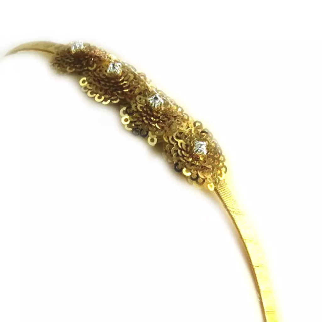 Les Trésors De Lily Serre Tête Créateur 'Scarlett' Doré 70x20 Mm [M1847]