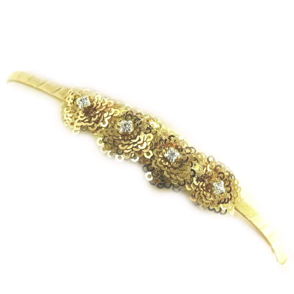 Les Trésors De Lily Serre Tête Créateur 'Scarlett' Doré 70x20 Mm [M1847]