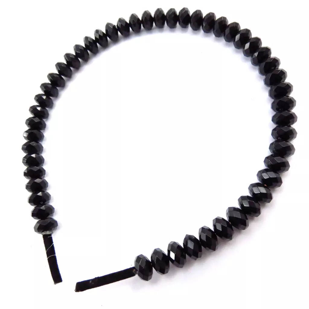 Les Trésors De Lily Serre Tête Créateur 'Scarlett' Noir 10 Mm [J5775]