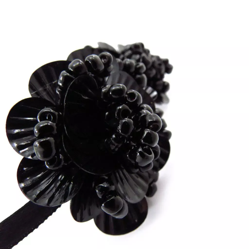 Les Trésors De Lily Serre Tête Créateur 'Scarlett' Noir 3 Cm [J5729]