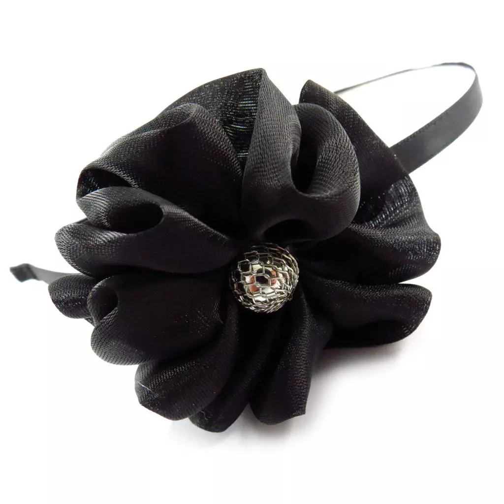 les trésors de lily Serre Tête créateur 'Scarlett' noir 6 cm [J5779]