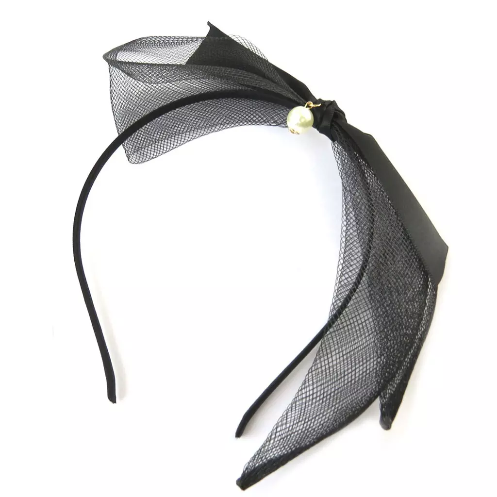 les trésors de lily Serre Tête créateur 'Scarlett' noir 60x5 mm [N8218]