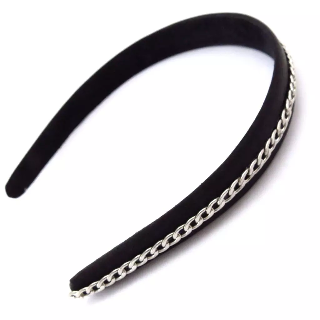 Les Trésors De Lily Serre Tête Créateur 'Scarlett' Noir Argenté 20 Mm [J5758]
