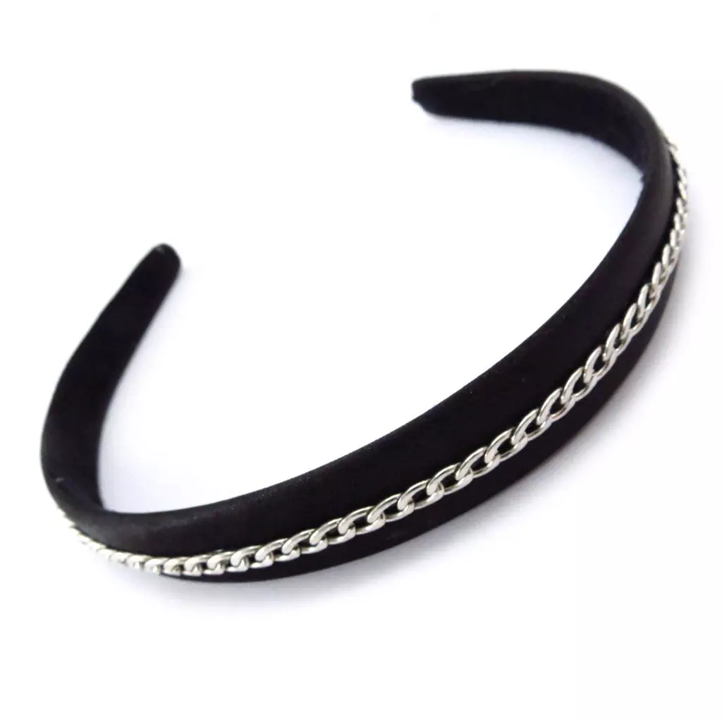 Les Trésors De Lily Serre Tête Créateur 'Scarlett' Noir Argenté 20 Mm [J5758]