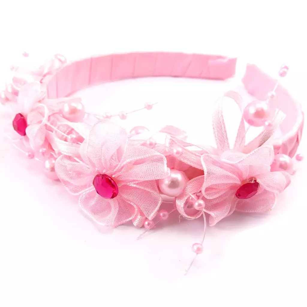 les trésors de lily Serre Tête créateur 'Scarlett' rose 25 mm [K1541]