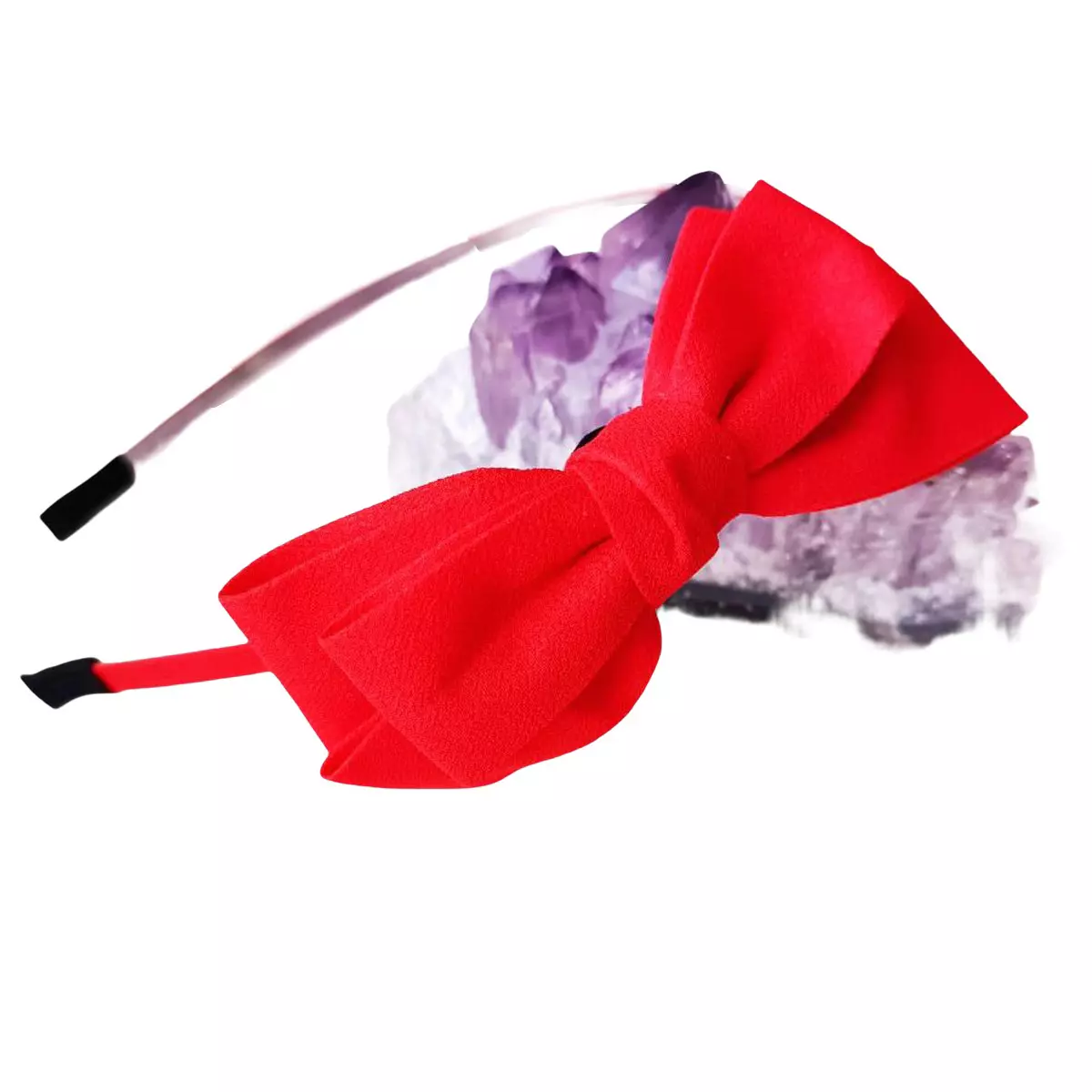 les trésors de lily Serre Tête créateur 'Scarlett' rouge 10x5 cm [R7603]