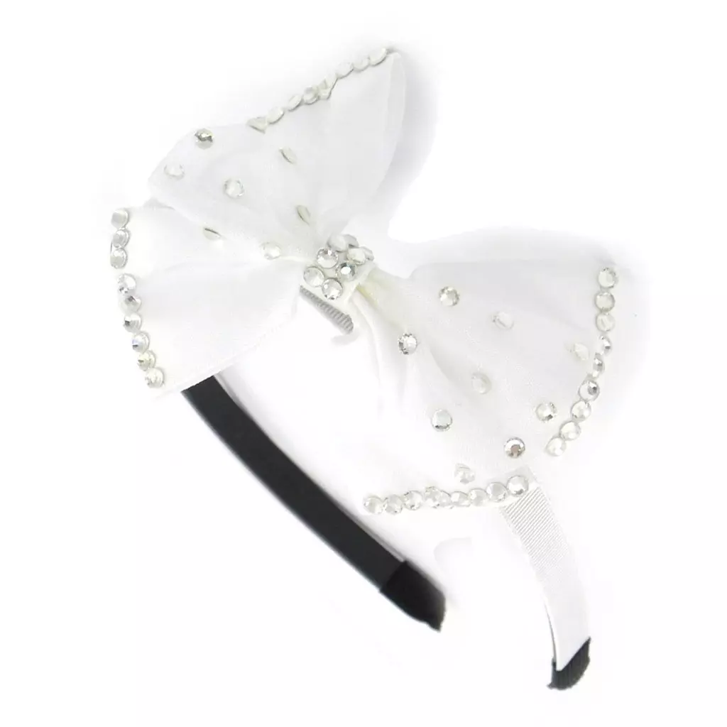 Les Trésors De Lily Serre Tête Créateur 'Sissi' Blanc Cristal 75x90 Mm [H7594]