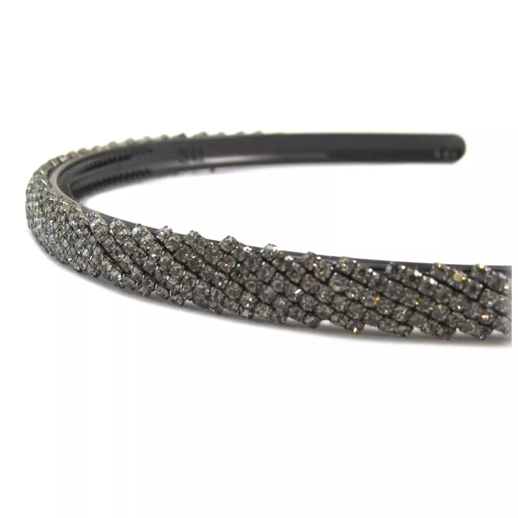 les trésors de lily Serre tête créateur 'Sissi' gris largeur 9 mm [P6330]