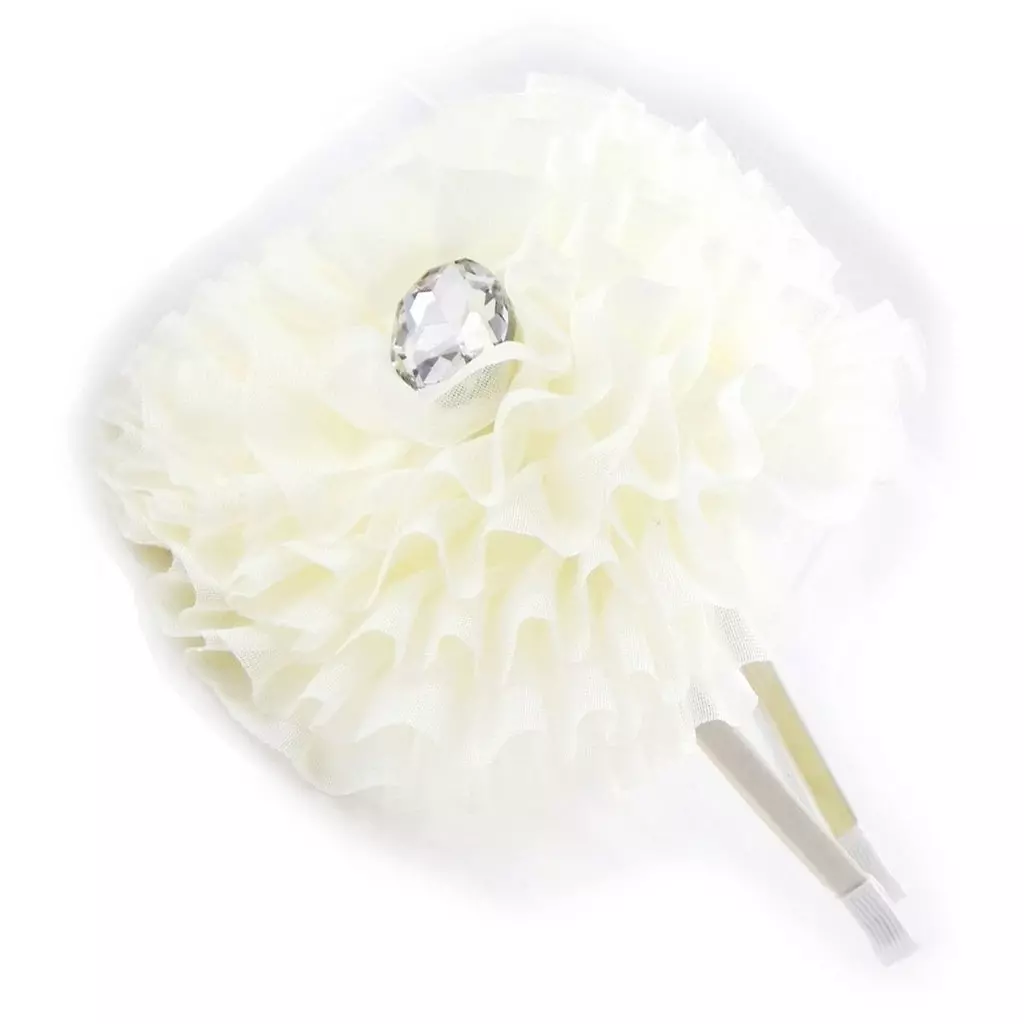 les trésors de lily Serre Tête créateur 'Sissi' ivoire 14 cm [H7580]