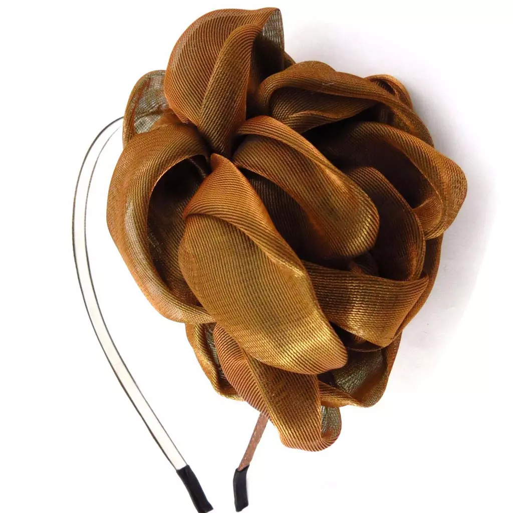 Les Trésors De Lily Serre Tête Créateur 'Sissi' Marron Satiné 10 Cm [J5765]