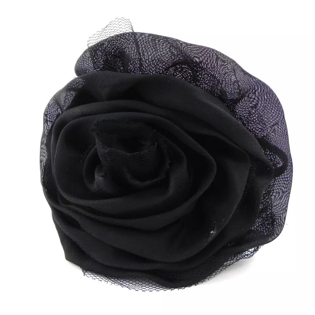 les trésors de lily Serre Tête créateur 'Sissi' noir 11 cm [H7608]