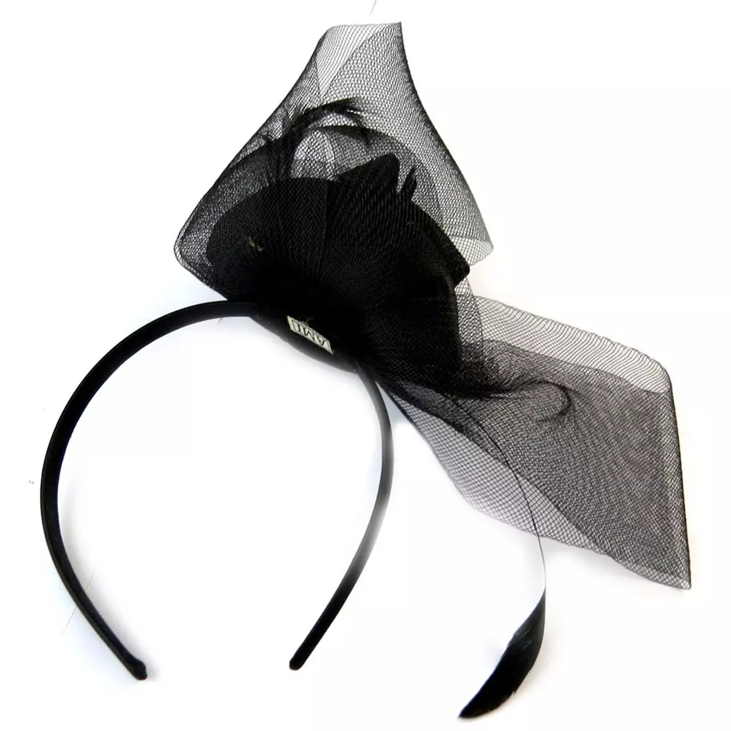 les trésors de lily Serre Tête créateur 'Sissi' noir motif 10 cm [H0245]