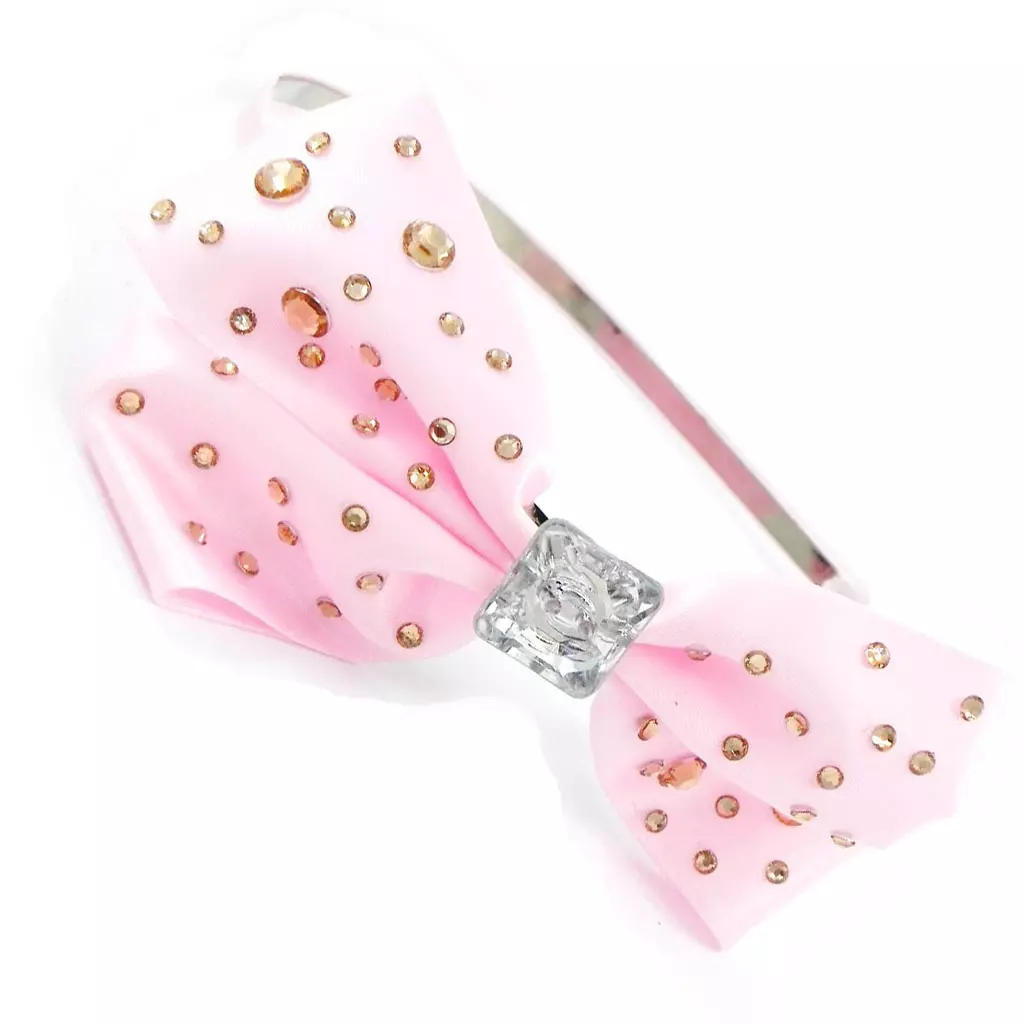 les trésors de lily Serre Tête créateur 'Sissi' rose cristal 75x120 mm [H7597]