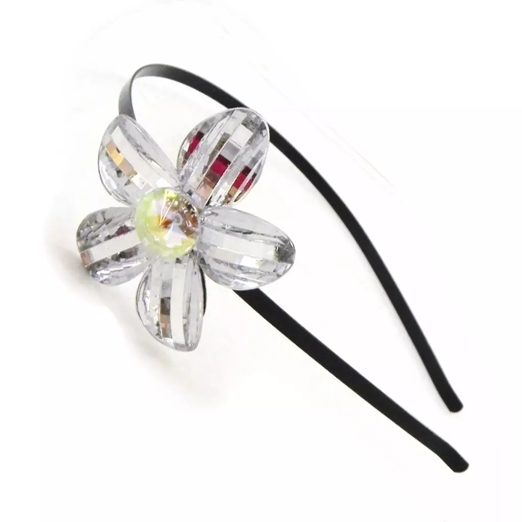 Les Trésors De Lily Serre Tête 'Cristal' Blanc 6 Cm [I4053]