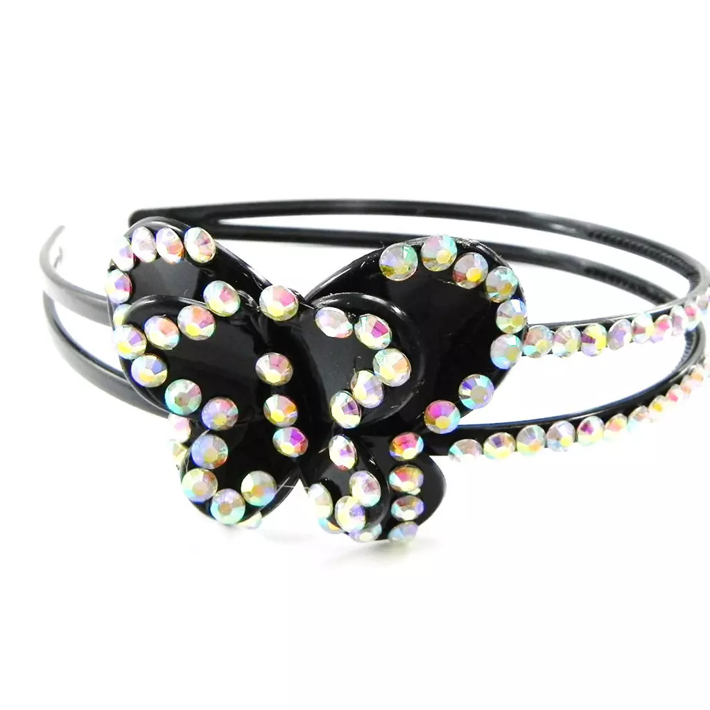 Les Trésors De Lily Serre Tête 'Cristal' Blanc Boréal 5x3 Cm [I4094]