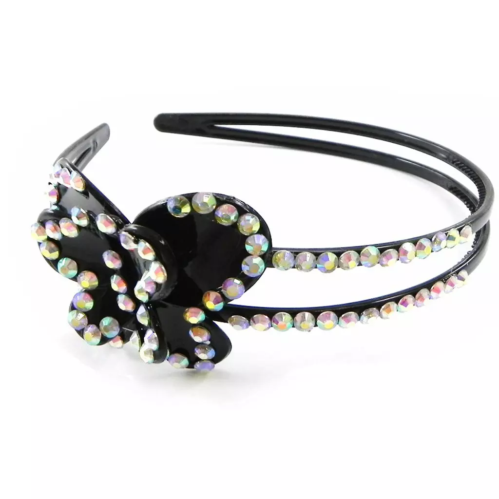 Les Trésors De Lily Serre Tête 'Cristal' Blanc Boréal 5x3 Cm [I4094]