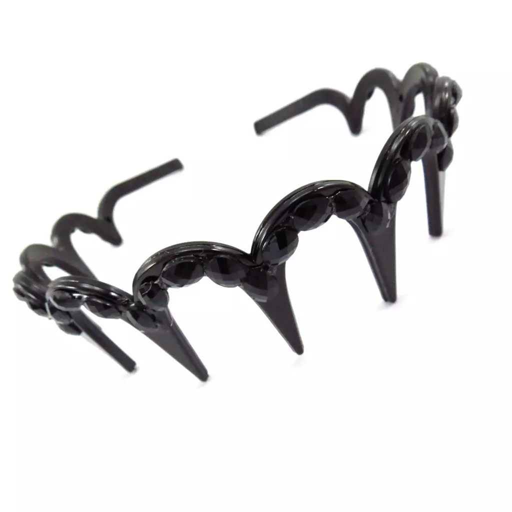 Les Trésors De Lily Serre Tête 'Cristal' Noir 3 Cm [J5747]