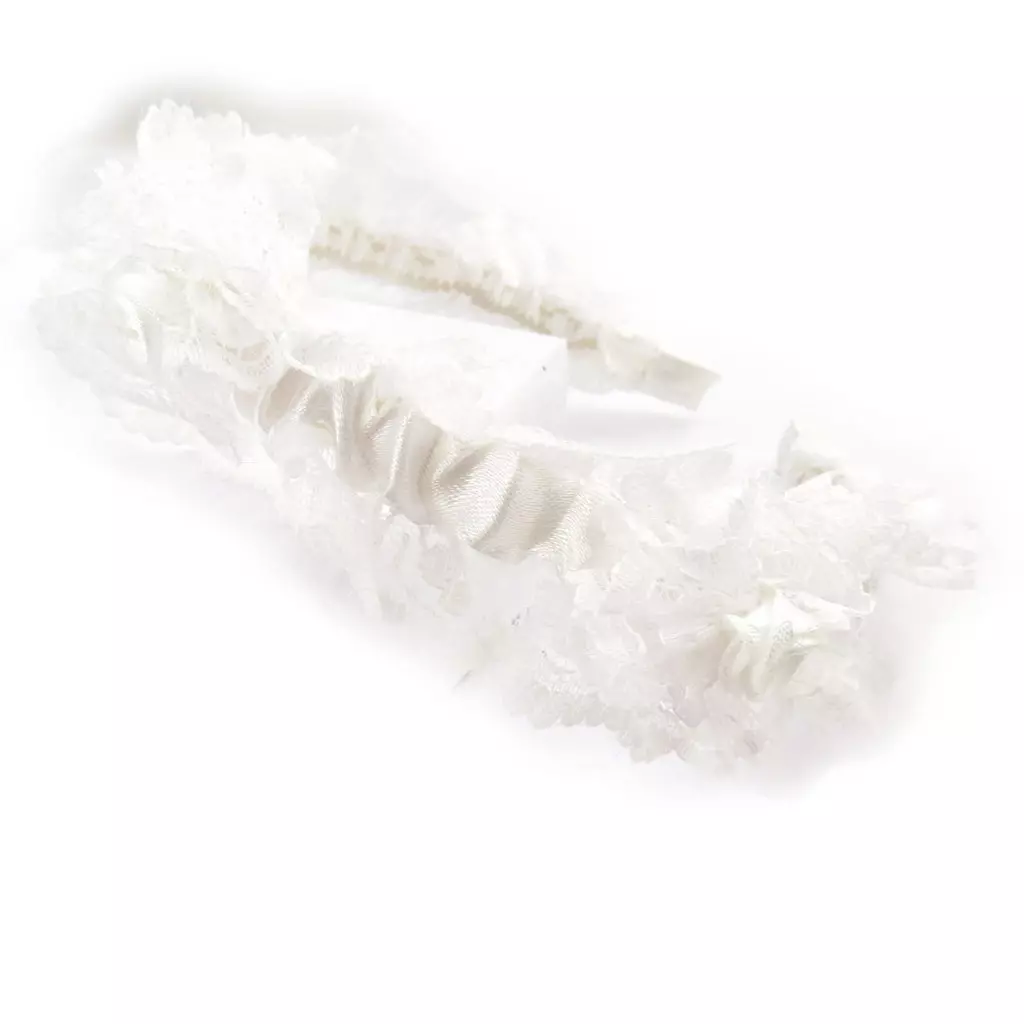 Les Trésors De Lily Serre Tête Enfant 'Scarlett' Blanc 3 Cm [K0687]
