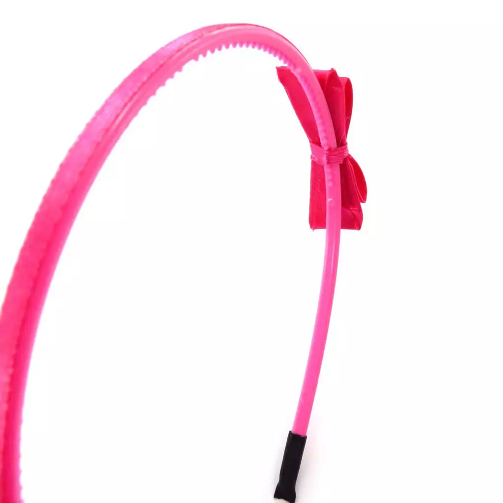 Les Trésors De Lily Serre Tête Enfant 'Scarlett' Noeud Fuschia 50x18 Mm [J5749]