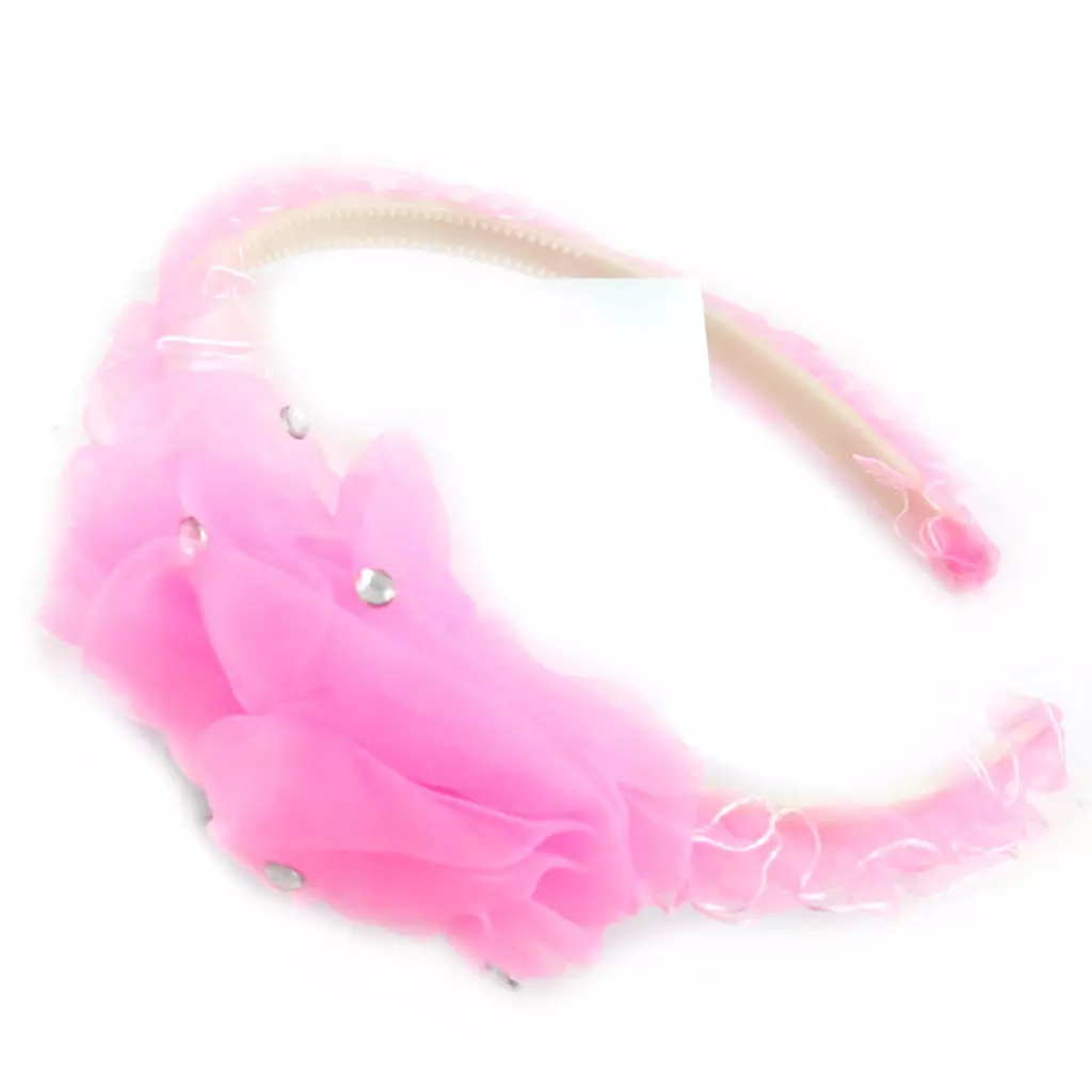 Les Trésors De Lily Serre Tête Enfant 'Scarlett' Rose 7 Cm [L6398]