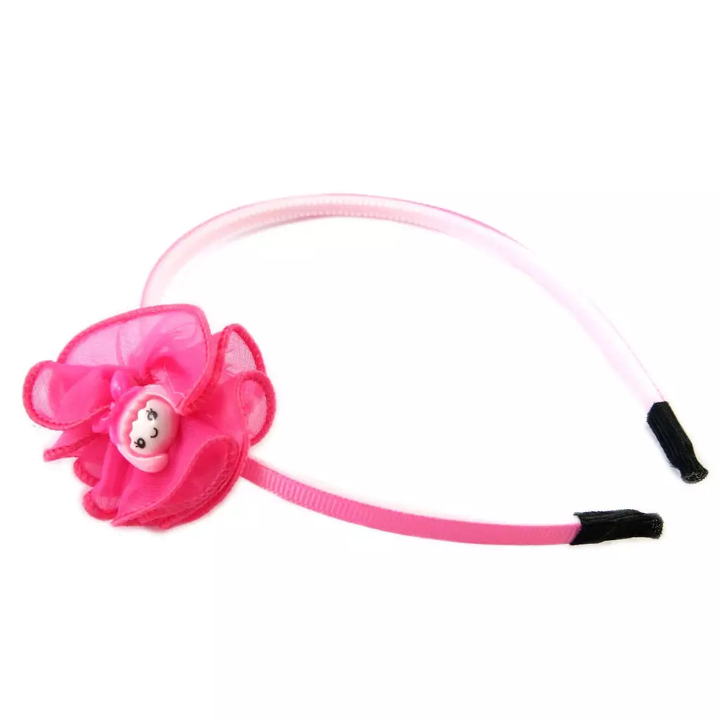 Les Trésors De Lily Serre Tête Enfant 'Scarlett' Rose Fuschia 5 Cm [N7289]